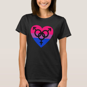 Camiseta Orgulho Bissexual LGBTQIA+ Amor e Apoio Bi Homens