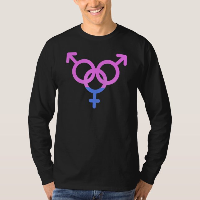 Camiseta Orgulho Bissexual Lgbtqia Apoio ao Amor Bi Men Wom (Frente)