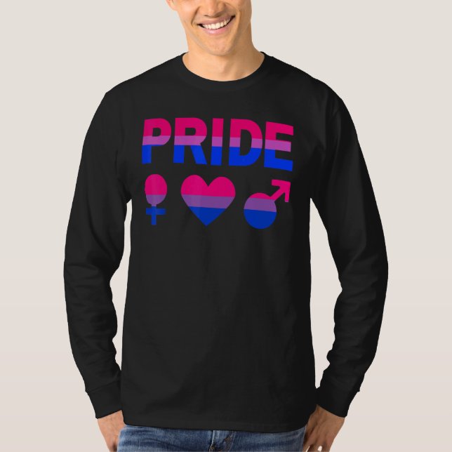 Camiseta Orgulho Bissexual Lgbtqia Apoio ao Amor Bi Men Wom (Frente)
