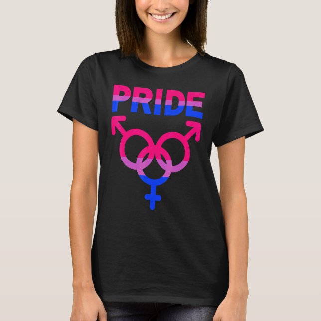 Camiseta Orgulho Bissexual Lgbtqia Apoio ao Amor Homens Men (Frente)