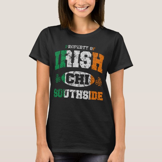 Camiseta Orgulho bonito do lado sul de Chicago do irlandês (Frente)
