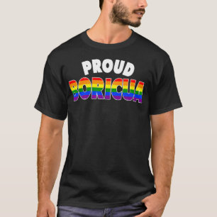 Camiseta Orgulho Boricua Orgulho gay LGBT Arco-Íris Porto R