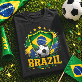 Camiseta Orgulho Brasileiro Torcedor Futebol Brasil