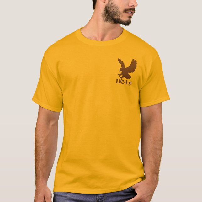 Camiseta Orgulho Cherokee e Eagle em Brown (Frente)