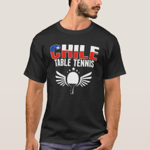 Camiseta Orgulho Chile Mesa Tênis Ping Pong Suppo