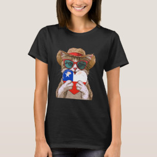 Camiseta Orgulho Chileno Coração de Gato Chileno Raízes Chi