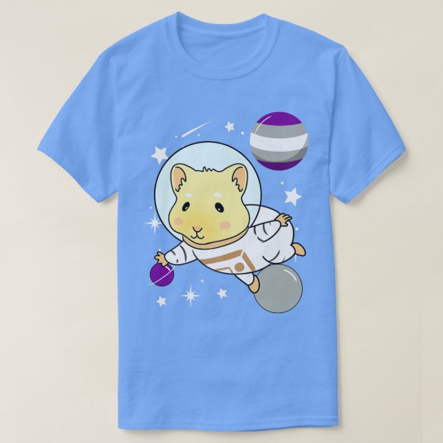 Camiseta Orgulho Cinzento do Espaço do Porco (Frente do Design)