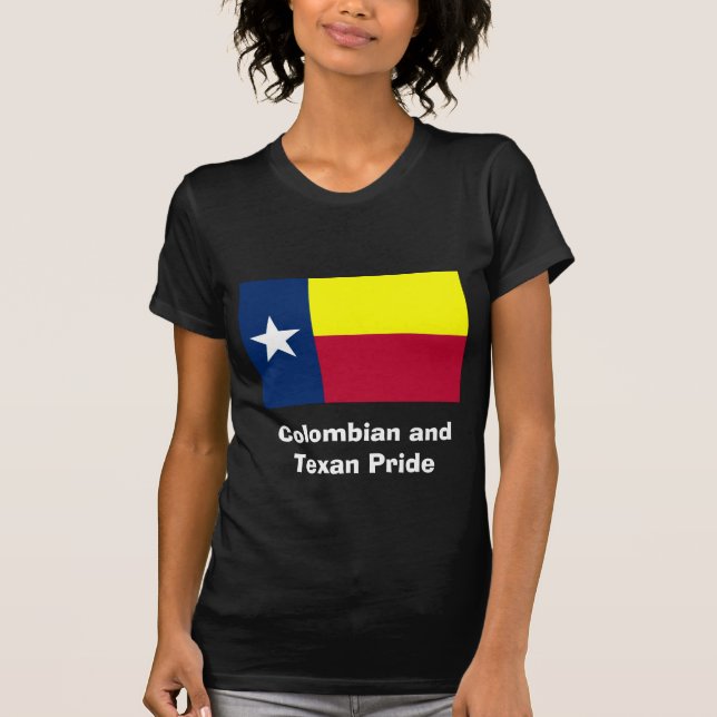 Camiseta Orgulho colombiano e do Texan (Frente)