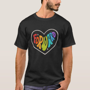 Camiseta Orgulho Coração Arco-Íris Gráfico LGBTQ Igual