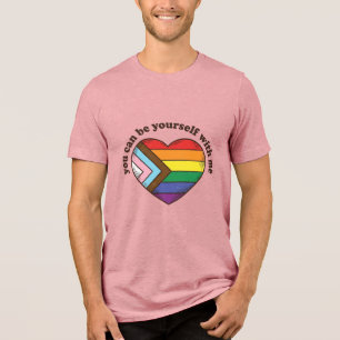 Camiseta Orgulho Coração Você Pode Ser Você Mesmo