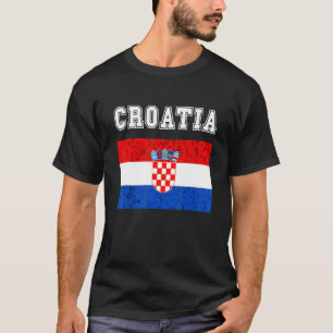 Camiseta Orgulho croata Bandeira croata Raiz croata