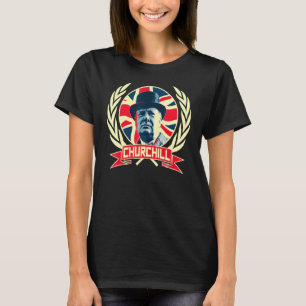 Camiseta Orgulho da Bandeira Britânica Winston Churchill