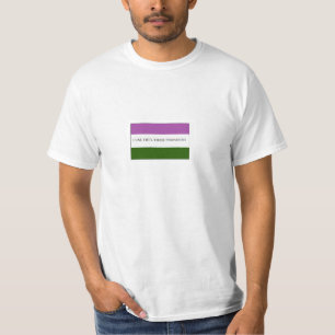 Camiseta Orgulho da bandeira de Genderqueer Nonbinary eles