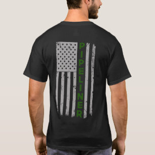 Camiseta Orgulho da bandeira de Pipeliner E.U.