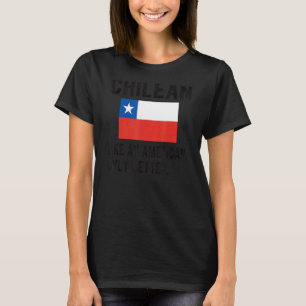 Camiseta Orgulho da Bandeira do Chile Nascer Raízes Chilena