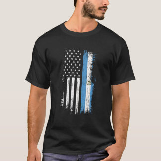 Camiseta Orgulho da Bandeira Guatemalteco-Americana Guatema