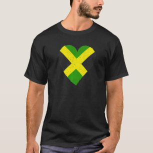 Camiseta Orgulho da Bandeira Jamaicana do Patrimônio Jamaic