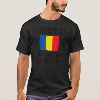 Camiseta Orgulho da bandeira romena Romênia Nascer Raízes R