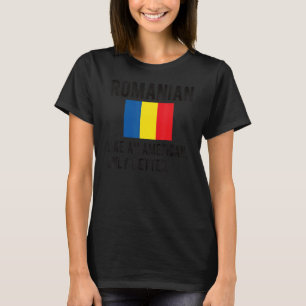 Camiseta Orgulho da bandeira romena Romênia Nascer Raízes R