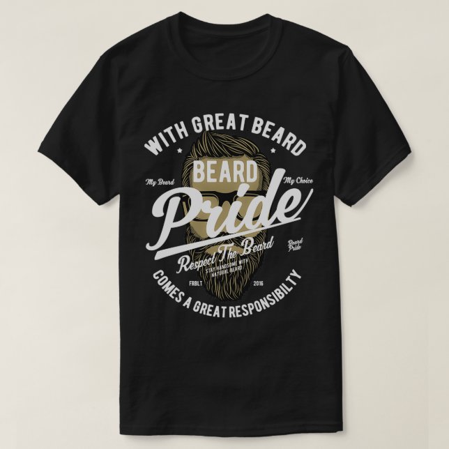 Camiseta Orgulho da barba 13 (Frente do Design)