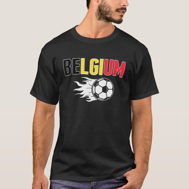 Camiseta Orgulho da Bélgica - Fãs de Futebol Jersey - Futeb (Frente)
