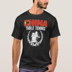 Camiseta Orgulho da China Mesa Tênis Chinês Ping Pong Suppo