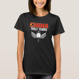 Camiseta Orgulho da China Mesa Tênis Chinês Ping Pong Suppo