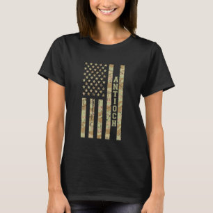 Camiseta Orgulho da Cidade de Antioch Califórnia Camuflagem
