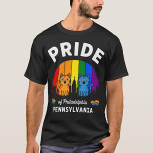 Camiseta Orgulho da Cidade de Filadélfia Pensilvânia EUA Ra
