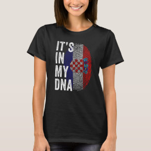 Camiseta Orgulho da Croácia Está no meu DNA Fingerp Croata