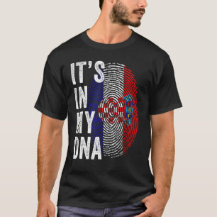 Camiseta Orgulho da Croácia Está no meu DNA Fingerp Croata