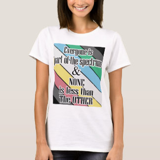 Camiseta orgulho da deficiência de todos os elementos do es