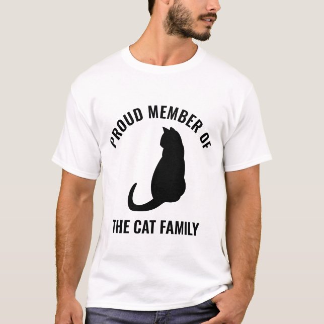Camiseta Orgulho da família do gato (Frente)