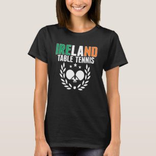 Camiseta Orgulho da Irlanda Mesa Tênis do Ping Pong na Irla