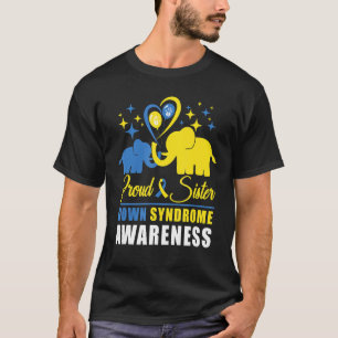 Camiseta Orgulho da Irmã Mundial para Baixo Sindrome Dia de