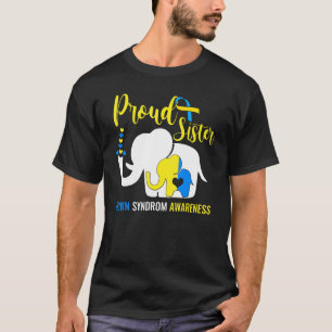 Camiseta Orgulho da Irmã Mundial para Baixo Sindrome Dia de