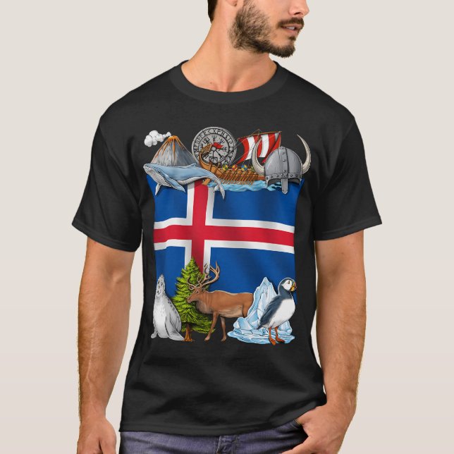 Camiseta Orgulho da Islândia (Frente)