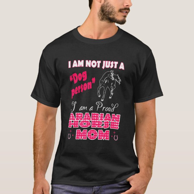 Camiseta Orgulho da mãe do cavalo árabe (Frente)