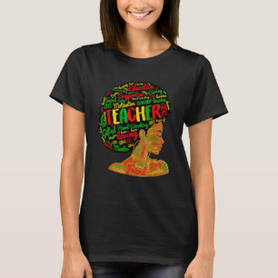 Camiseta Orgulho da Mulher Professora Negra Inteligente Mês