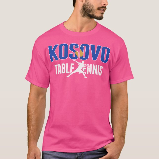 Camiseta Orgulho da Tênis Mesa do Kosovo Lovers Jersey - Ko (Frente)