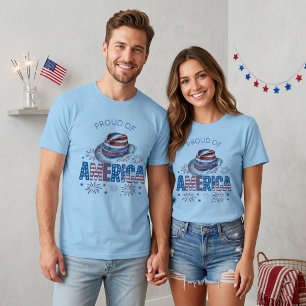 Camiseta Orgulho das Estrelas Americanas Strips Hat e Firec