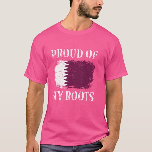 Camiseta Orgulho Das Minhas Raízes Do Catar No Catar (Frente)