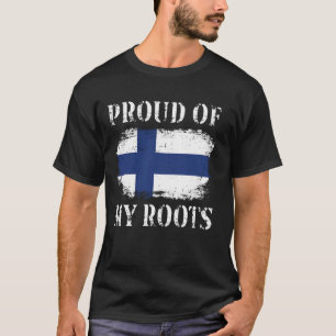Camiseta Orgulho Das Minhas Raízes Finlandesas Bandeira Fin