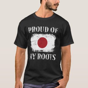 Camiseta Orgulho Das Minhas Raízes Japonesas Bandeira Do Ja