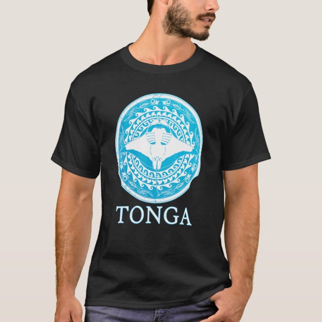 Camiseta Orgulho das Raízes de Manta Ray Tonga (Frente)