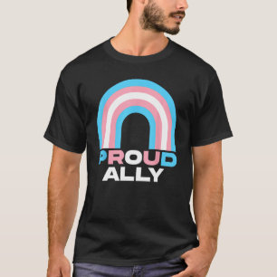 Camiseta Orgulho de Ally Transexual Transexual Homens do Or