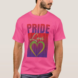 Camiseta Orgulho de amor - Na moda LGBTQ+ Design Rainbow Co