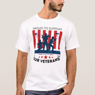 Camiseta Orgulho de apoiar nossos veteranos