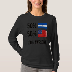 Camiseta Orgulho de Bandeira Americana Hondurenha Honduras
