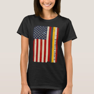 Camiseta Orgulho de Bandeira Americano I Lakota Tribe Teton